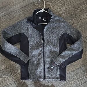Spyder Gray and Black Lightweight Jacket